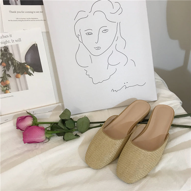 Lazy Days Straw Slip Ons (PREORDER)