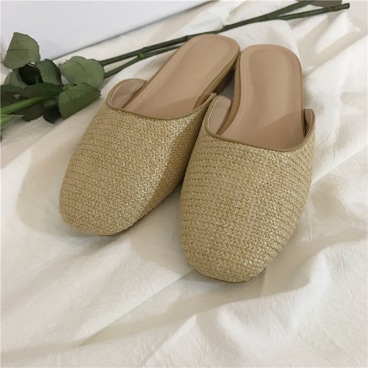 Lazy Days Straw Slip Ons (PREORDER)