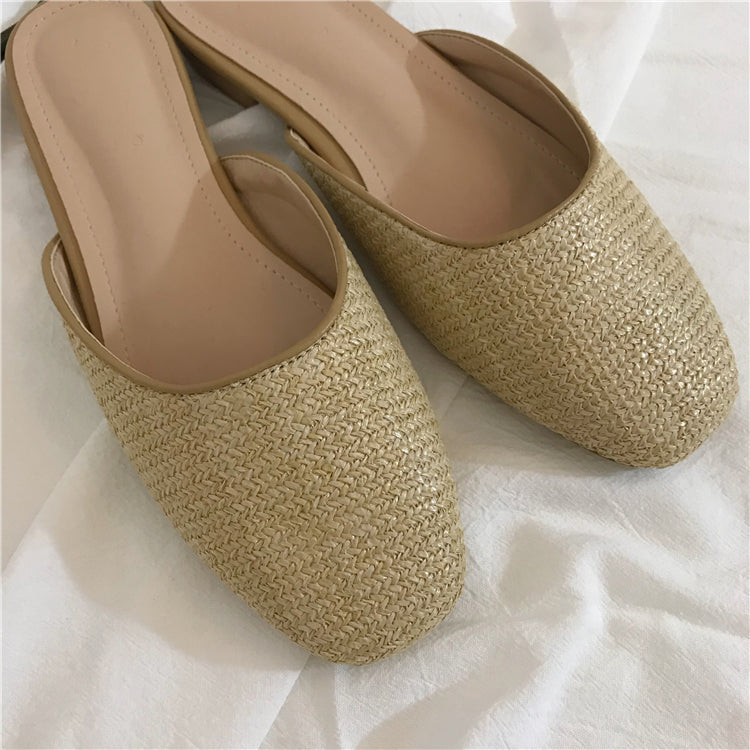 Lazy Days Straw Slip Ons (PREORDER)