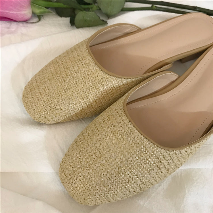 Lazy Days Straw Slip Ons (PREORDER)